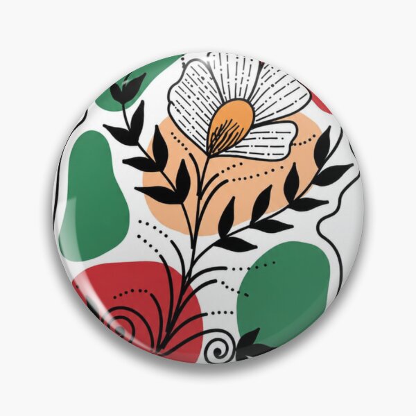 Item preview, Modern Abstract Floral Sticker designed and sold by Monishgoud.