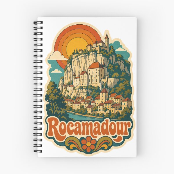 Item preview, Rocamadour France Travel Souvenir - Retro Illustration designed and sold by VisualArtsOasis.