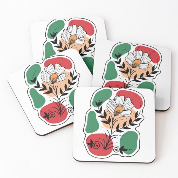Item preview, Modern Abstract Floral Sticker designed and sold by Monishgoud.