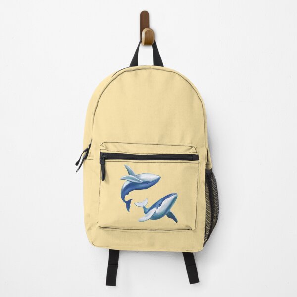 Item preview, Two Cute Humpback Whales Jumping and Swimming Drawing designed and sold by Deep Descent.