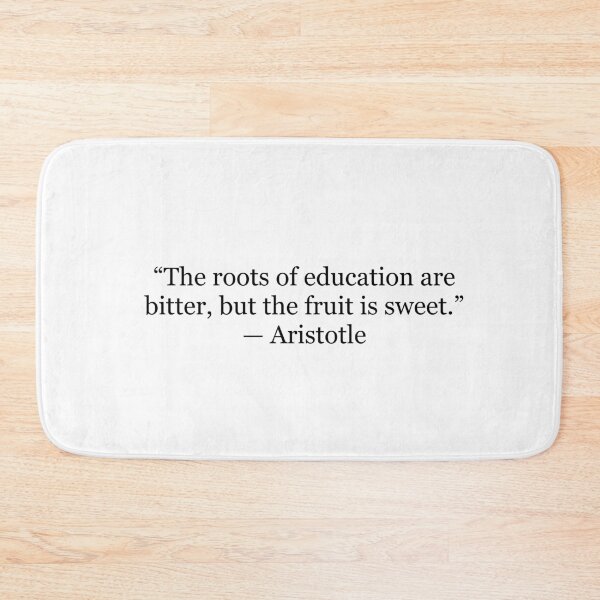 Item preview, Aristotle “The Roots of Education Are Bitter, but the Fruit Is Sweet” Quote Print | Classical Philosophy Typography Wall Art designed and sold by The Prose Atelier.
