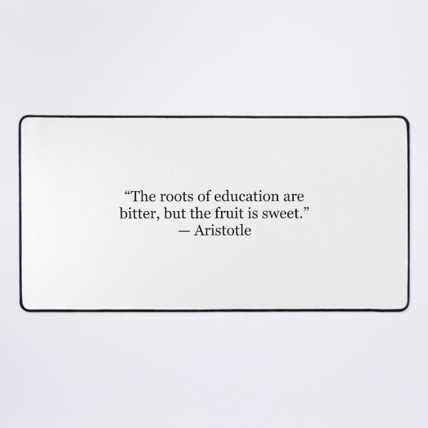Item preview, Aristotle “The Roots of Education Are Bitter, but the Fruit Is Sweet” Quote Print | Classical Philosophy Typography Wall Art designed and sold by The Prose Atelier.
