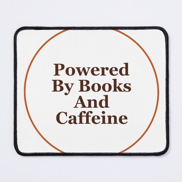 Item preview, Powered By Books And Caffeine - Book Lover T-Shirt designed and sold by QuirkThreadsCo.