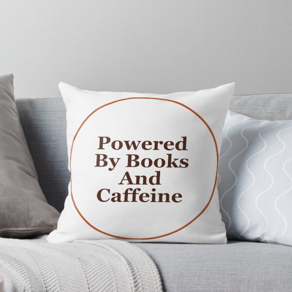 Item preview, Powered By Books And Caffeine - Book Lover T-Shirt designed and sold by QuirkThreadsCo.