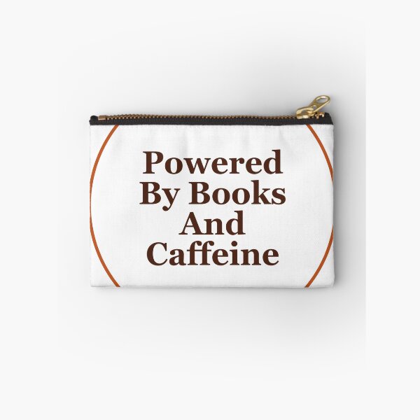 Item preview, Powered By Books And Caffeine - Book Lover T-Shirt designed and sold by QuirkThreadsCo.