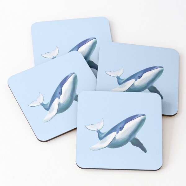 Item preview, Cute Humpback Whale Swimming Drawing designed and sold by Deep Descent.