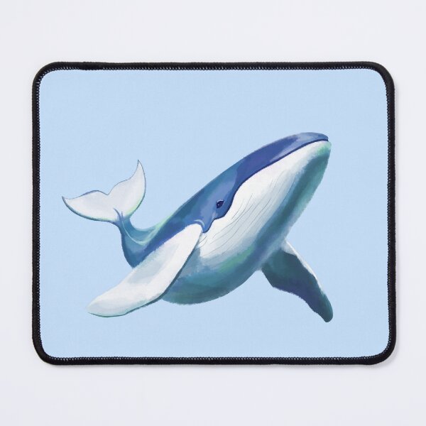 Item preview, Cute Humpback Whale Swimming Drawing designed and sold by Deep Descent.