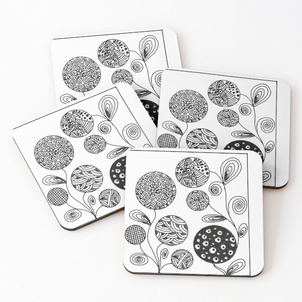 Item preview, Abstract Botanical Circles Pattern designed and sold by Monishgoud.