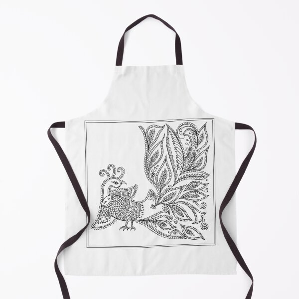 Item preview, Ornamental Bird Paisley Line Art designed and sold by Monishgoud.
