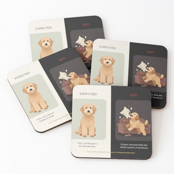 Item preview, Chaos Goldendoodle 1A designed and sold by HertzandCoconut.