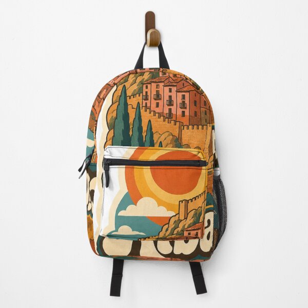 Item preview, Albarracin Spain Travel Souvenir - Retro Illustration designed and sold by VisualArtsOasis.