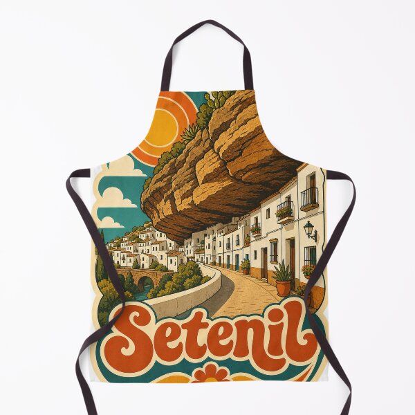 Item preview, Setenil Spain Travel Souvenir - Retro Illustration designed and sold by VisualArtsOasis.