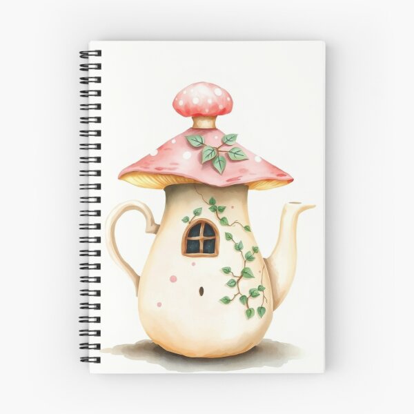 Item preview, Whimsical Spotted Mushroom Teapot Fairy House designed and sold by Vida e Arte.