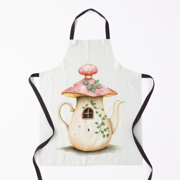 Item preview, Whimsical Spotted Mushroom Teapot Fairy House designed and sold by Vida e Arte.