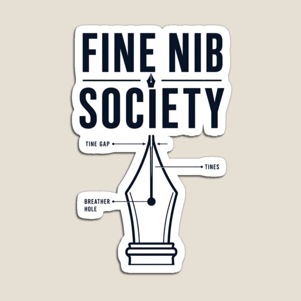 Item preview, Fine Nib Society Fountain Pen Shirt | Fountain Pen Enthusiast and Analog Writing Design designed and sold by VKinnovations.