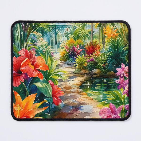 Item preview, Vibrant Watercolor Tropical Botanical Garden Art designed and sold by LuisWorks.