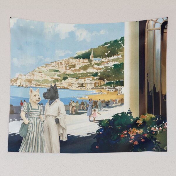 Item preview, Weston-super-Mare Vintage Travel Poster designed and sold by CJChronicles.