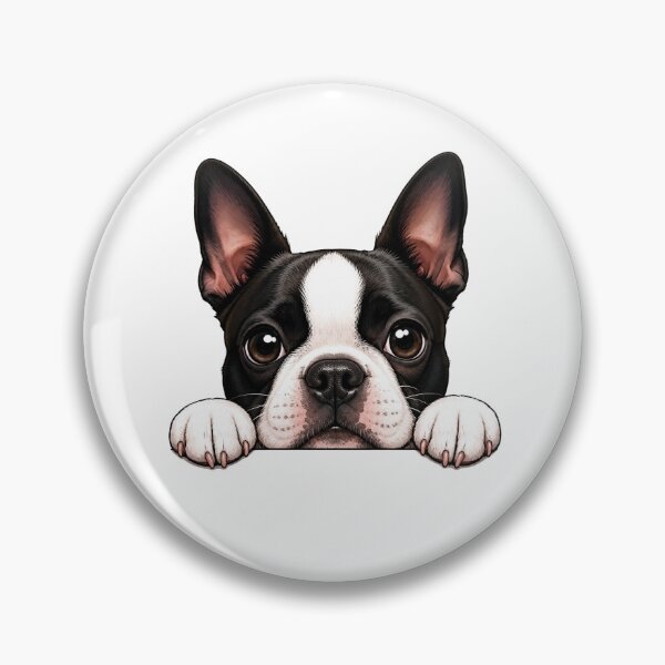 Item preview, Boston Terrier Peeking designed and sold by Myra365Art.