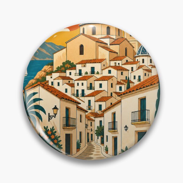 Item preview, Altea Spain Travel Souvenir - Retro Illustration designed and sold by VisualArtsOasis.