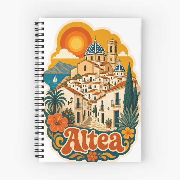 Item preview, Altea Spain Travel Souvenir - Retro Illustration designed and sold by VisualArtsOasis.