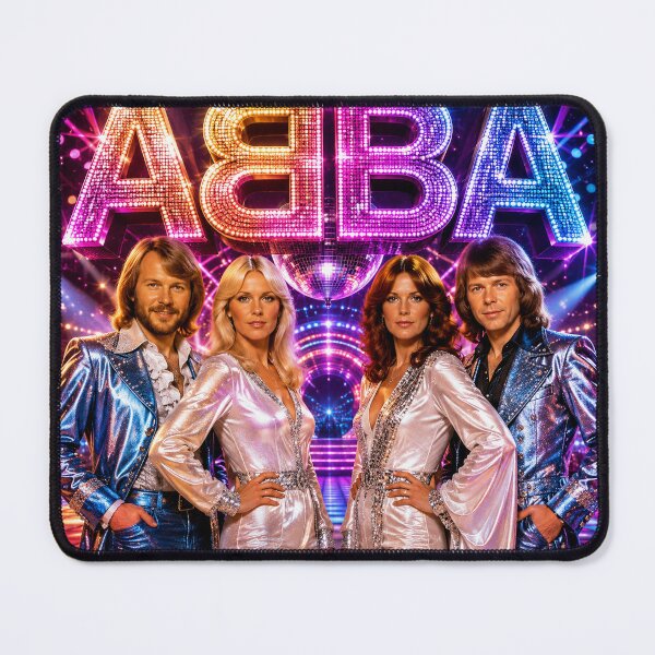 Aperçu de l'œuvre Moment de presse flashy d'ABBA créée et vendue par LuluLeb.