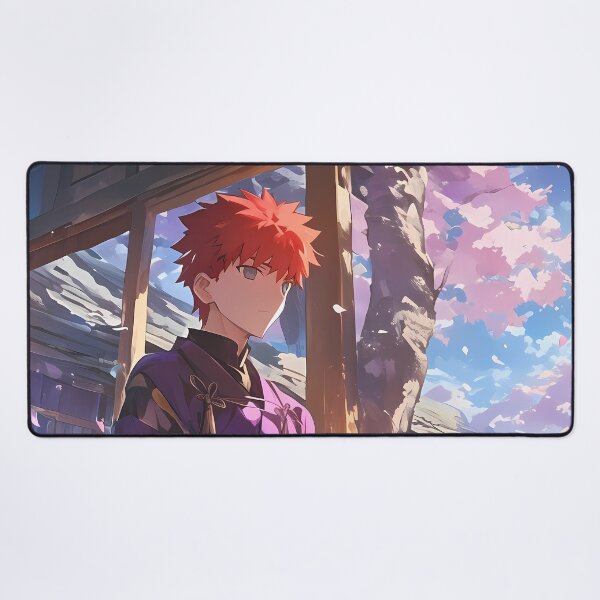 Item preview, Shirou Emiya Fate Stay Night Cherry Blossom Shrine Calm designed and sold by earlobejerk.