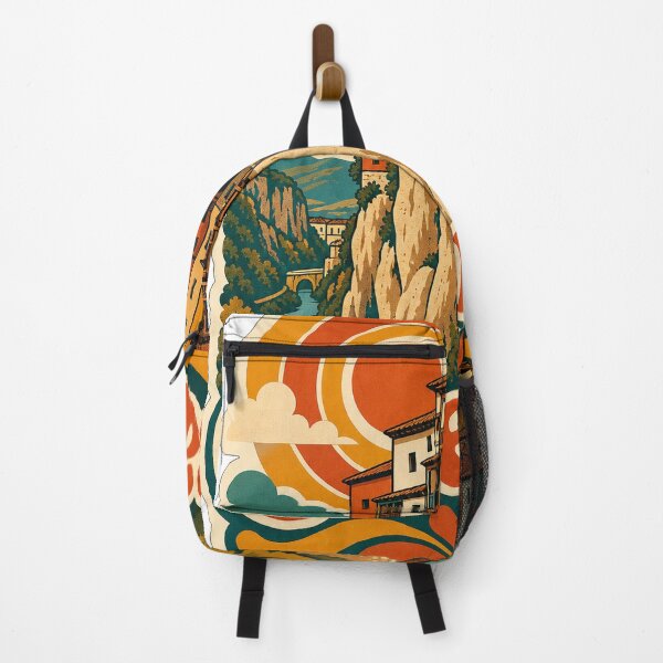 Item preview, Cuenca Spain Travel Souvenir - Retro Illustration designed and sold by VisualArtsOasis.