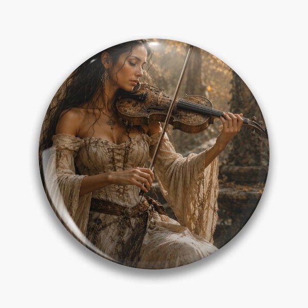 Item preview, Enchanted Violinist in an Autumn Garden designed and sold by photoparadise22.