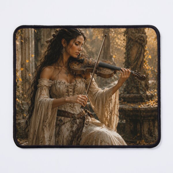 Item preview, Enchanted Violinist in an Autumn Garden designed and sold by photoparadise22.