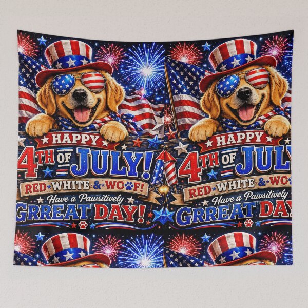 Item preview, Happy 4th of July Golden Retriever Dog Patriotic USA Independence Day Design designed and sold by GalleryPeak.