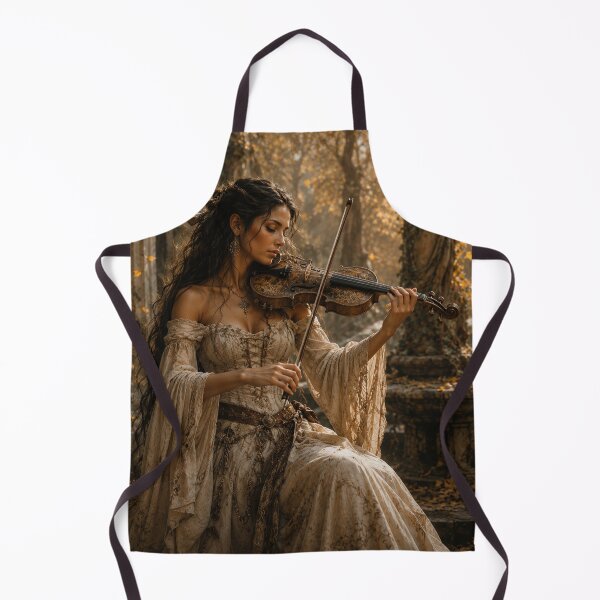 Item preview, Enchanted Violinist in an Autumn Garden designed and sold by photoparadise22.