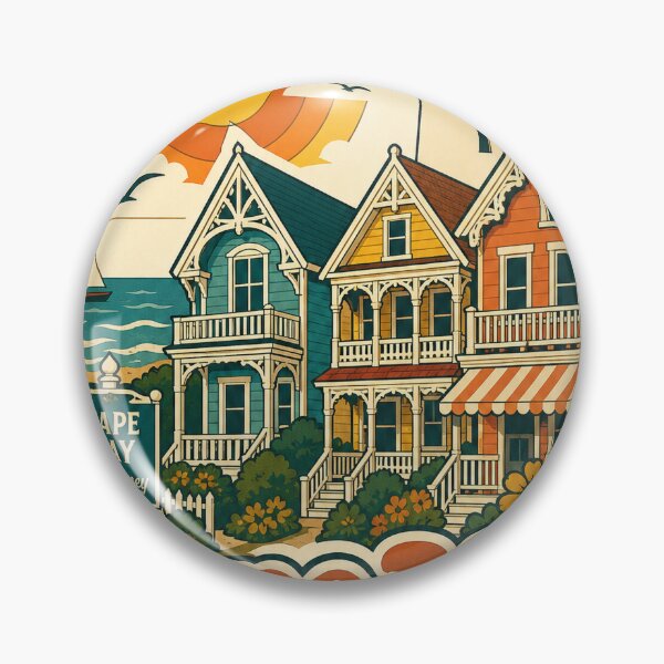 Item preview, Cape May USA Travel Souvenir - Retro Illustration designed and sold by VisualArtsOasis.