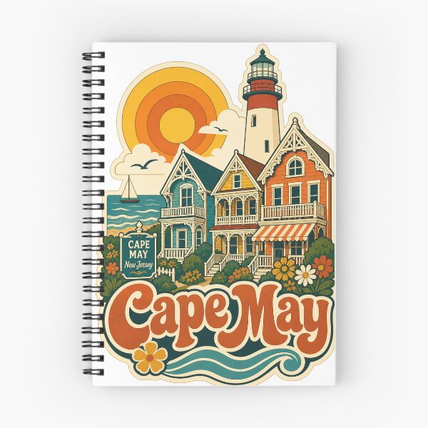 Item preview, Cape May USA Travel Souvenir - Retro Illustration designed and sold by VisualArtsOasis.