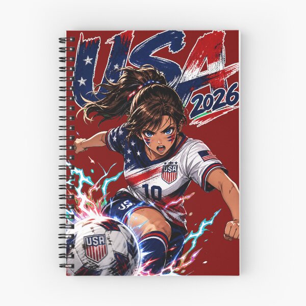 Item preview, USA Soccer Anime Girl: World Cup 2026 Striker designed and sold by Senpai Syndicate.