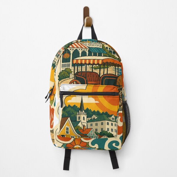 Item preview, Mackinac Island USA Travel Souvenir - Retro Illustration designed and sold by VisualArtsOasis.