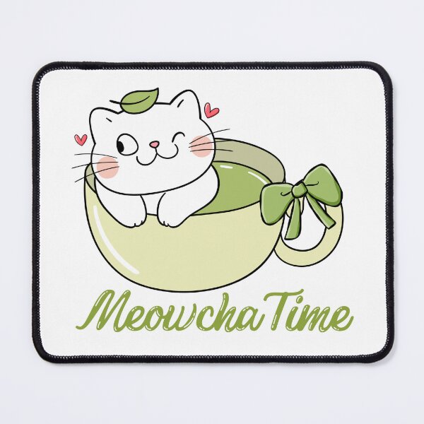 Item preview, Meowcha Time Kawaii Cat Matcha Latte Lover designed and sold by thebest-2studio.