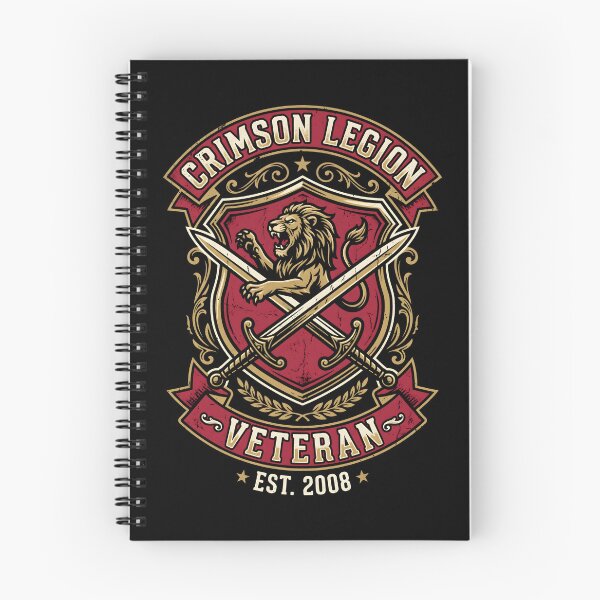Item preview, Crimson Legion Veteran Lion Shield Crest designed and sold by SplashTastic.
