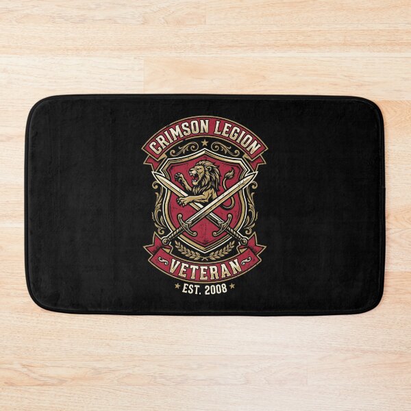 Item preview, Crimson Legion Veteran Lion Shield Crest designed and sold by SplashTastic.