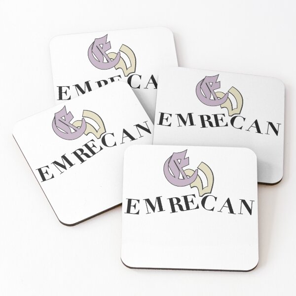 Item preview, Emrecan Custom Name Monogram Minimalist Typography T-Shirt designed and sold by Atique Creations.
