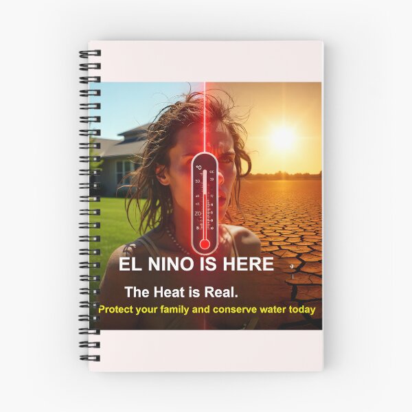 Item preview, El Niño Climate Crisis Comparison | Suburban Water Conservation and Extreme Heatwave Alert designed and sold by Creative-RE.