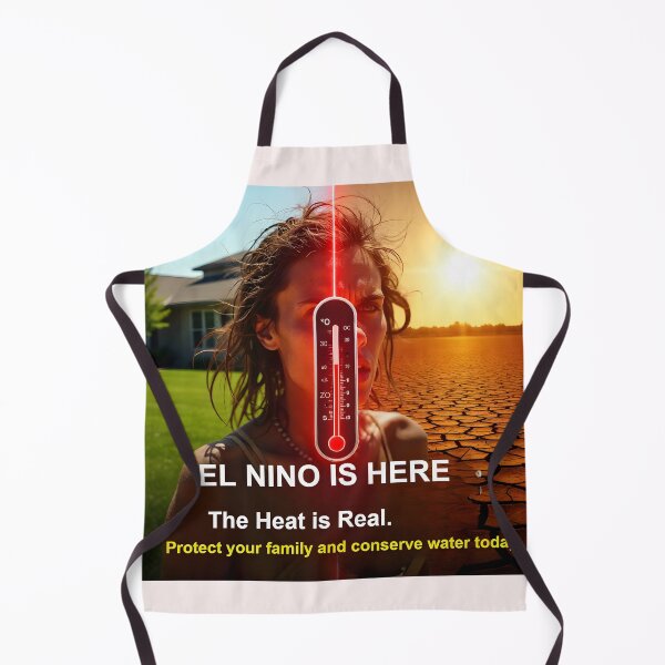Item preview, El Niño Climate Crisis Comparison | Suburban Water Conservation and Extreme Heatwave Alert designed and sold by Creative-RE.
