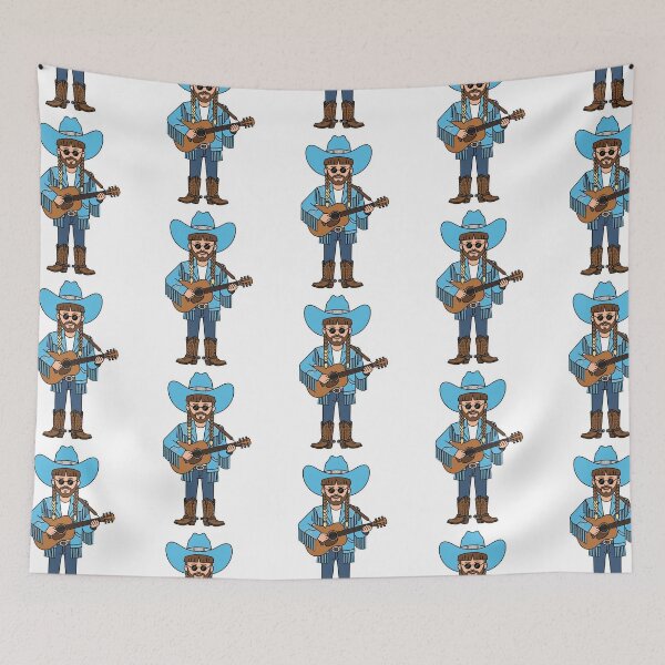 Item preview, Retro Sad Cowboy Western Music Graphic designed and sold by Tel A Pet.