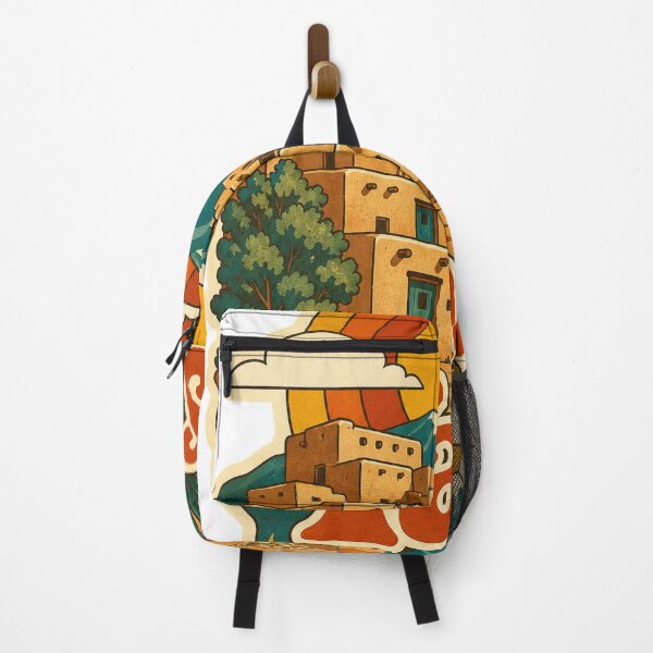 Item preview, Taos USA Travel Souvenir - Retro Illustration designed and sold by VisualArtsOasis.
