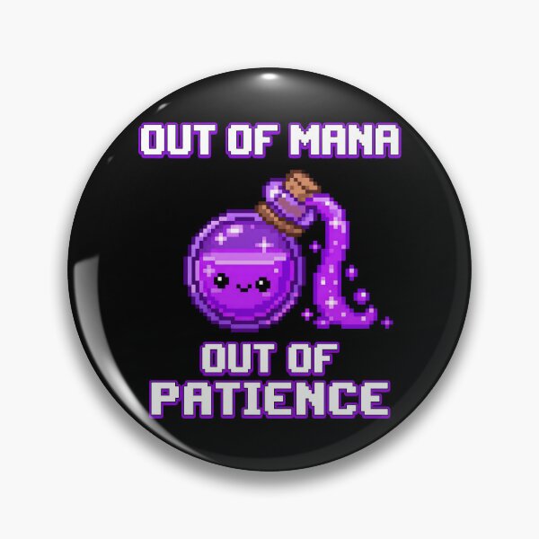 Item preview, Low Mana Potion Pixel Art Gamer Quote designed and sold by SplashTastic.