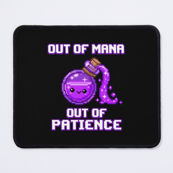 Item preview, Low Mana Potion Pixel Art Gamer Quote designed and sold by SplashTastic.