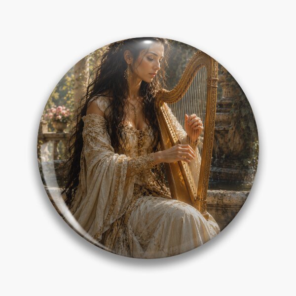 Item preview, Enchanting Harpist by the Fountain designed and sold by photoparadise22.
