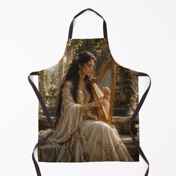 Item preview, Enchanting Harpist by the Fountain designed and sold by photoparadise22.