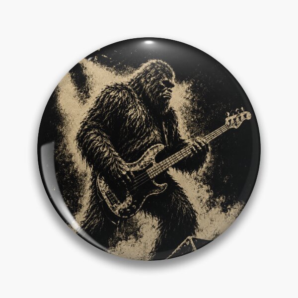 Item preview, Bigfoot Bass Guitar Stage Monster Cosmic Cryptid designed and sold by Victor Shadehorn.