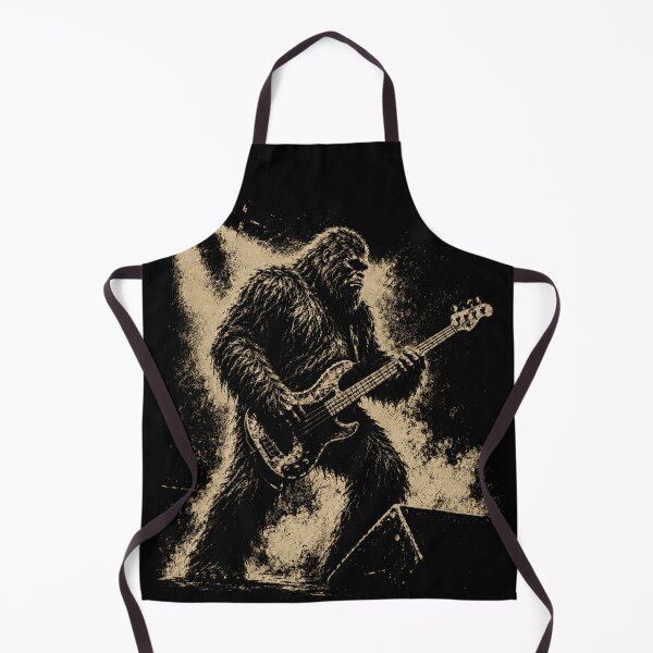 Item preview, Bigfoot Bass Guitar Stage Monster Cosmic Cryptid designed and sold by Victor Shadehorn.