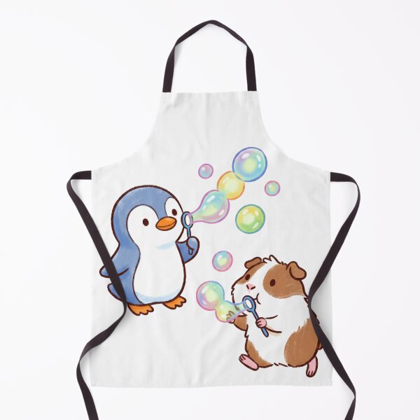 Item preview, Cute Penguin and Guinea Pig Blowing Bubbles designed and sold by TaiwanMemory.